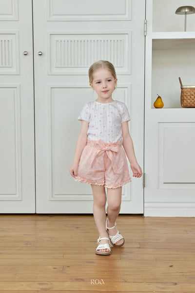 ROA25｜(6m-18m) 2色蕾絲滾邊碎花上衣8