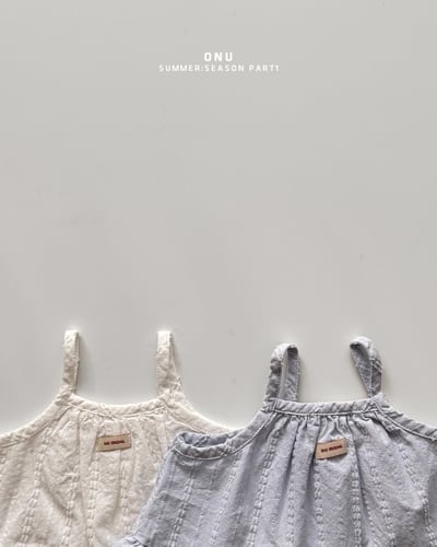 onu26｜(70cm-115cm) 荷葉細肩無袖上衣3