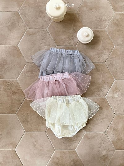 Bebe holic09｜(3m-18m) 爆米花蕾絲褲1