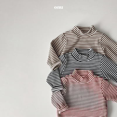 onu 08｜(6m-12m) 中領條紋上衣3