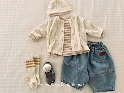 Valubebe77｜(65-90) 牛仔錐形褲13