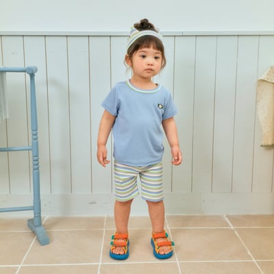 1st blue18｜(~93-118cm) 條紋貓耳髮帶7