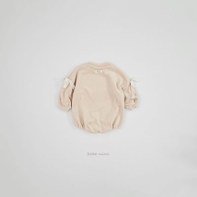 bebe nine15 (65cm-75cm) 2色蕾絲緞帶小兔連身衣11