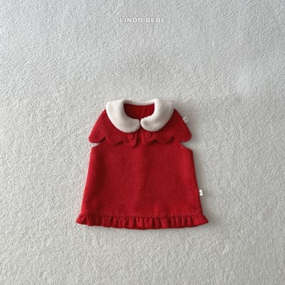 Lindo23｜(3m-18m) 小香風荷葉洋裝+天使斗篷5