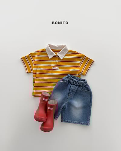 Bonito34｜(75cm-125cm) 3色刷白口袋牛仔褲4