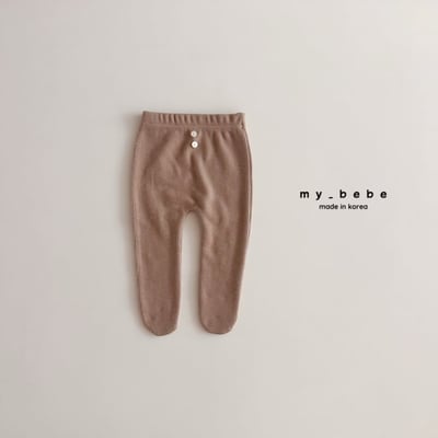 my_bebe26｜(-6m-12m-) 素面內刷毛褲襪8