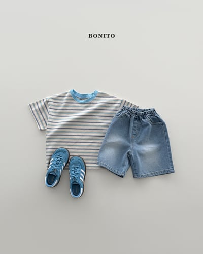 Bonito37｜(75cm-125cm) 2色漸變色線條上衣11