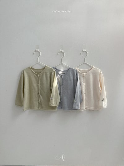 Atomeme06｜(70-110) 鈕扣設計開襟外套1