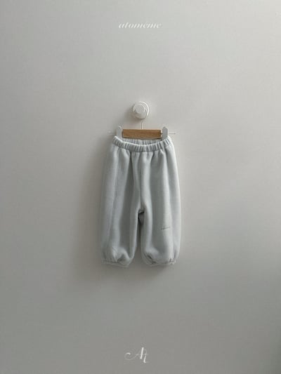 AT03｜(70-110) 韓系刺繡刷毛束口褲5