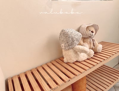 Valubebe15｜(65-80) 碎花綁帶帽2