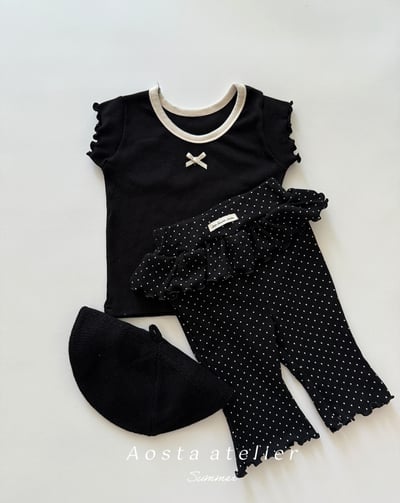 AOSTA45｜(6m-5y) 4款羅紋緞帶木耳邊上衣7