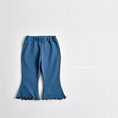 vivid97｜(78cm-125cm) 3款簡約素色喇叭七分褲3