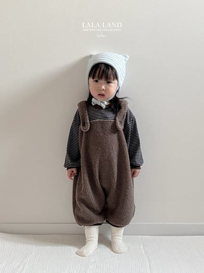 lala land12｜(60cm-83cm) 2色刷毛吊帶褲3