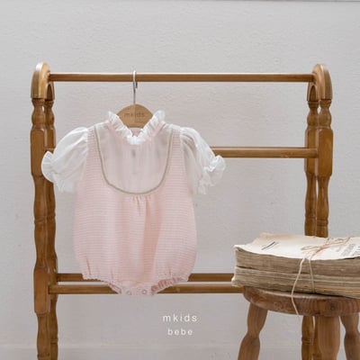 M-KIDS42｜(65-80cm) 雪紡小香風包屁衣6