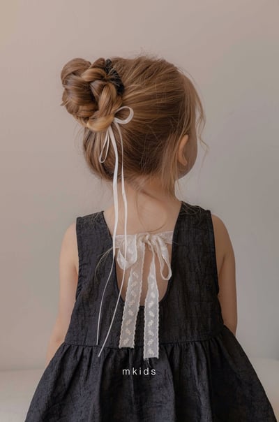 M-KIDS09｜(65-115cm) 珍珠蝴蝶結氣球洋裝11