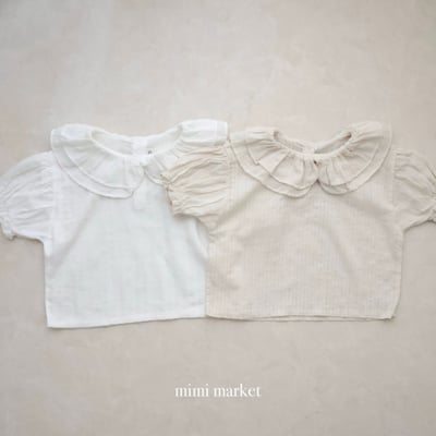 mimi market34 (75-90cm)  雙層荷葉邊上衣1