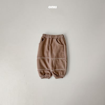 onu 28｜(70cm-115cm) 簡約壓線束口褲3