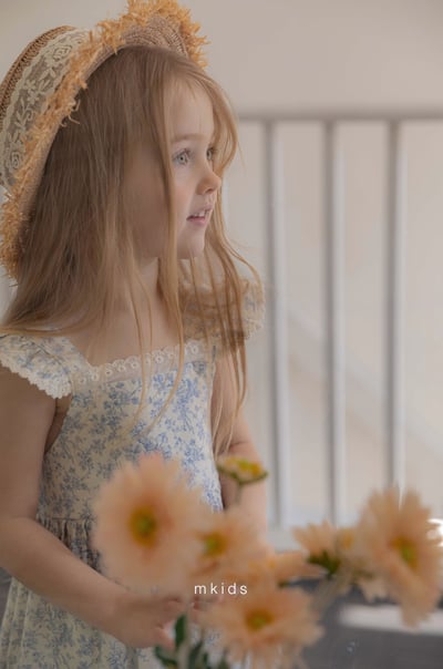 M-KIDS47｜(65-115cm) 蕾絲草帽15