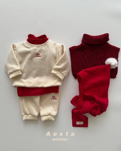 AOSTA42｜(6m-5y) 簡約休閒束口褲24