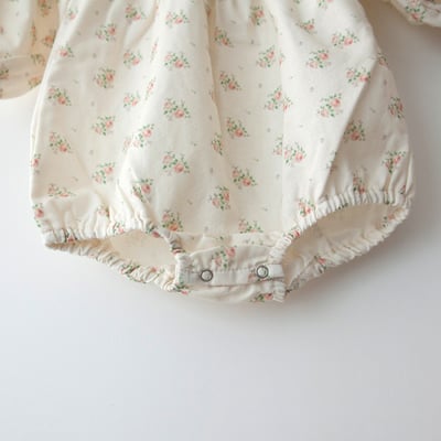 LEMONADE25｜(55cm-85cm) 2色玫瑰碎花包屁衣含帽子18