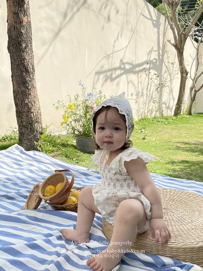 JE20｜(66-120cm) 無袖抓皺碎花包屁衣/洋裝16