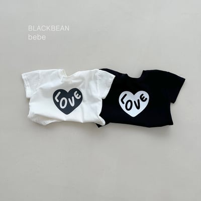 BEAN27｜(65-120cm) LOVE字母上衣1