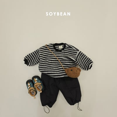 Soybean60｜(75cm-118cm) 刷毛抽繩長褲7