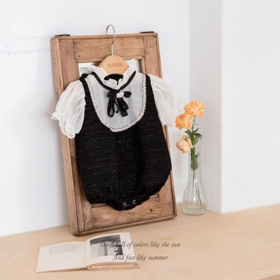 M-KIDS42｜(65-80cm) 雪紡小香風包屁衣5