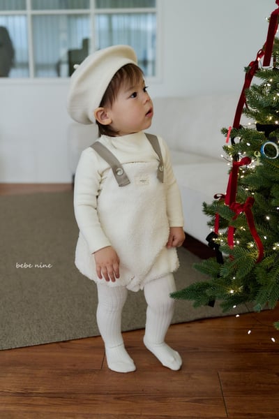 bebe nine03 (65cm-75cm) 2色刷毛吊帶包屁衣9