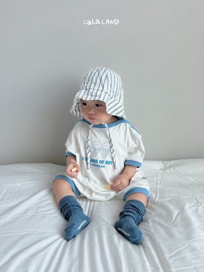 lala land29｜(3m-18m) 2色冰淇淋印花連身衣11