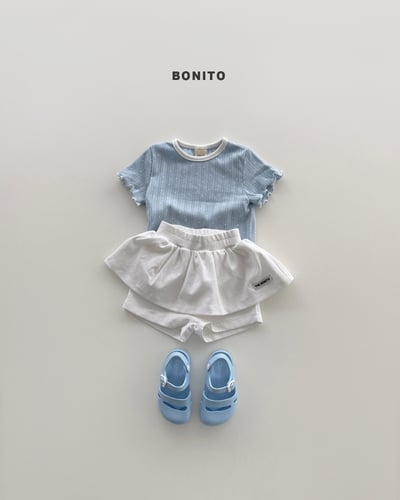 Bonito28｜(75cm-125cm) 3色木耳邊拼色上衣5