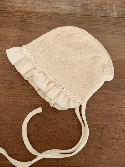 JE021｜(66cm-90cm) 蕾絲花紋薄紗包屁衣含帽子21