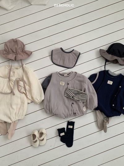 Bebe holic24｜(3m-18m) 棉麻開襟外套4