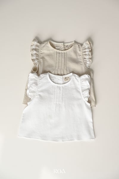 ROA21｜(6m-18m) 2色荷葉袖無袖上衣3