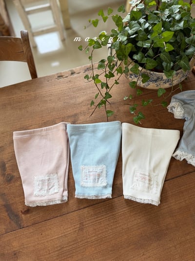 Marron15｜(1y-6y) 蕾絲邊內搭緊身褲3