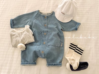 Valubebe50｜(65-80) 牛仔棉連身衣19