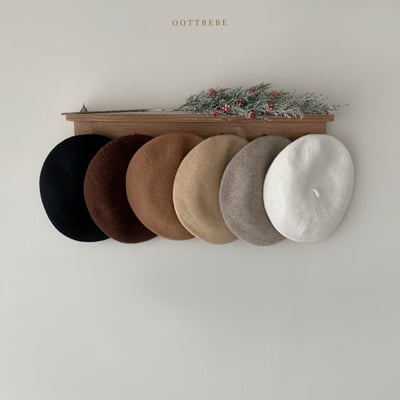 Oottbebe56｜(3y-6y  Free)  冬季羊毛貝雷帽4