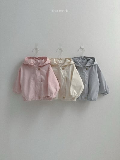 MiniRobe41｜(70-110) 休閒鈕扣連帽外套1