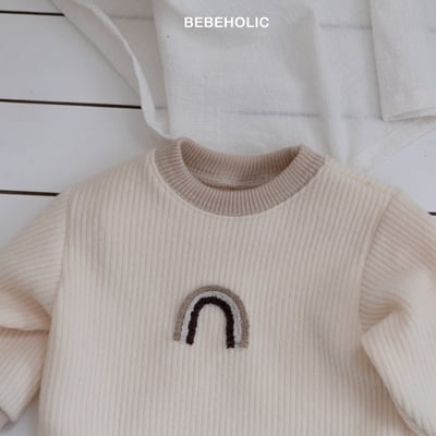 Bebe holic45｜(3m-18m) 彩虹微起毛包屁衣15
