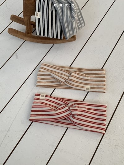 Bebe holic04｜(3m-18m) 扭結條紋髮帶11