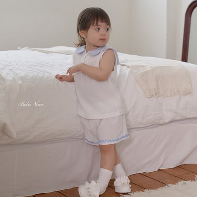 bebe nine13  (65cm-115cm) 2色翻領無袖套裝8