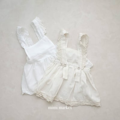 mimi market30 (75-90cm)  蕾絲圍裙吊帶裙2