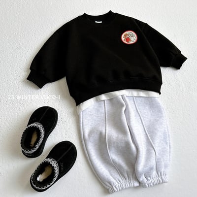 vivid95｜(78cm-125cm) 小狗刺繡休閒套裝(7