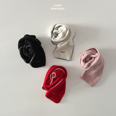 Lindo84｜(80cm-125cm) 滾線刷毛圍巾4