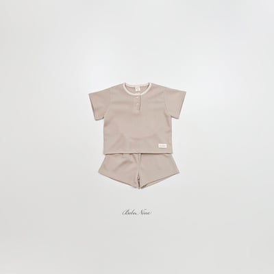 bebe nine12  (65cm-115cm) 3色鈕釦休閒套裝5