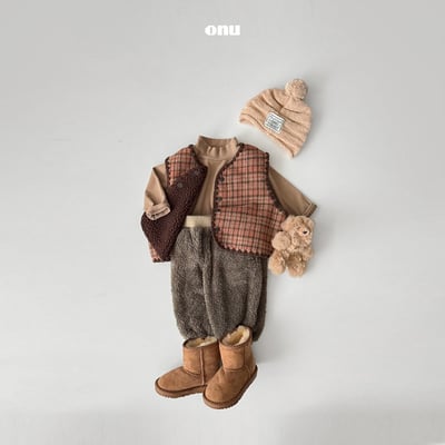 onu 34｜(70cm-115cm) 保暖毛絨縮口褲6