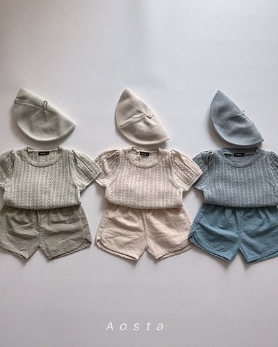 AOSTA32｜(1y-5y) 3款針織鏤空紋上衣4