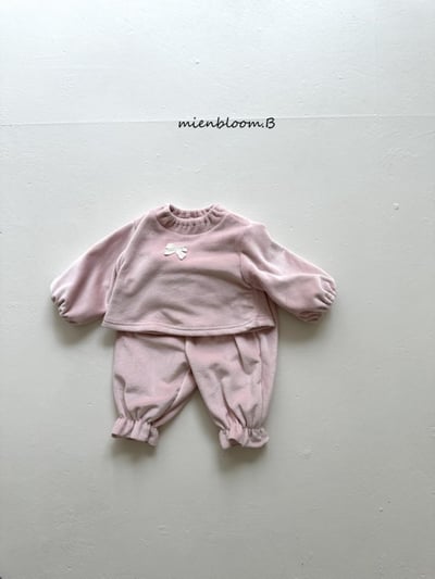 Bloom.b27｜(0m-24m/85cm-125cm) 刷絨蝴蝶緞帶蕾絲上衣3