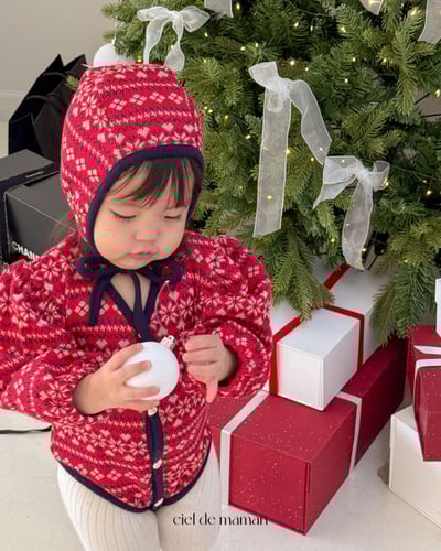 Cieldemaman11｜(3M~15M)  2色雪花針織包屁衣17