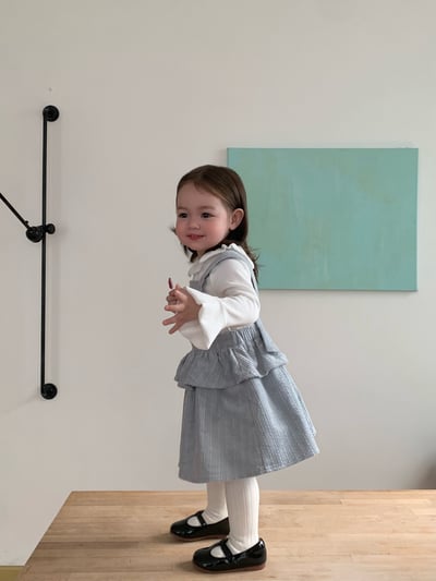 JE637｜(73cm-110cm) 麻花和葉背心洋裝/喇叭袖上衣15